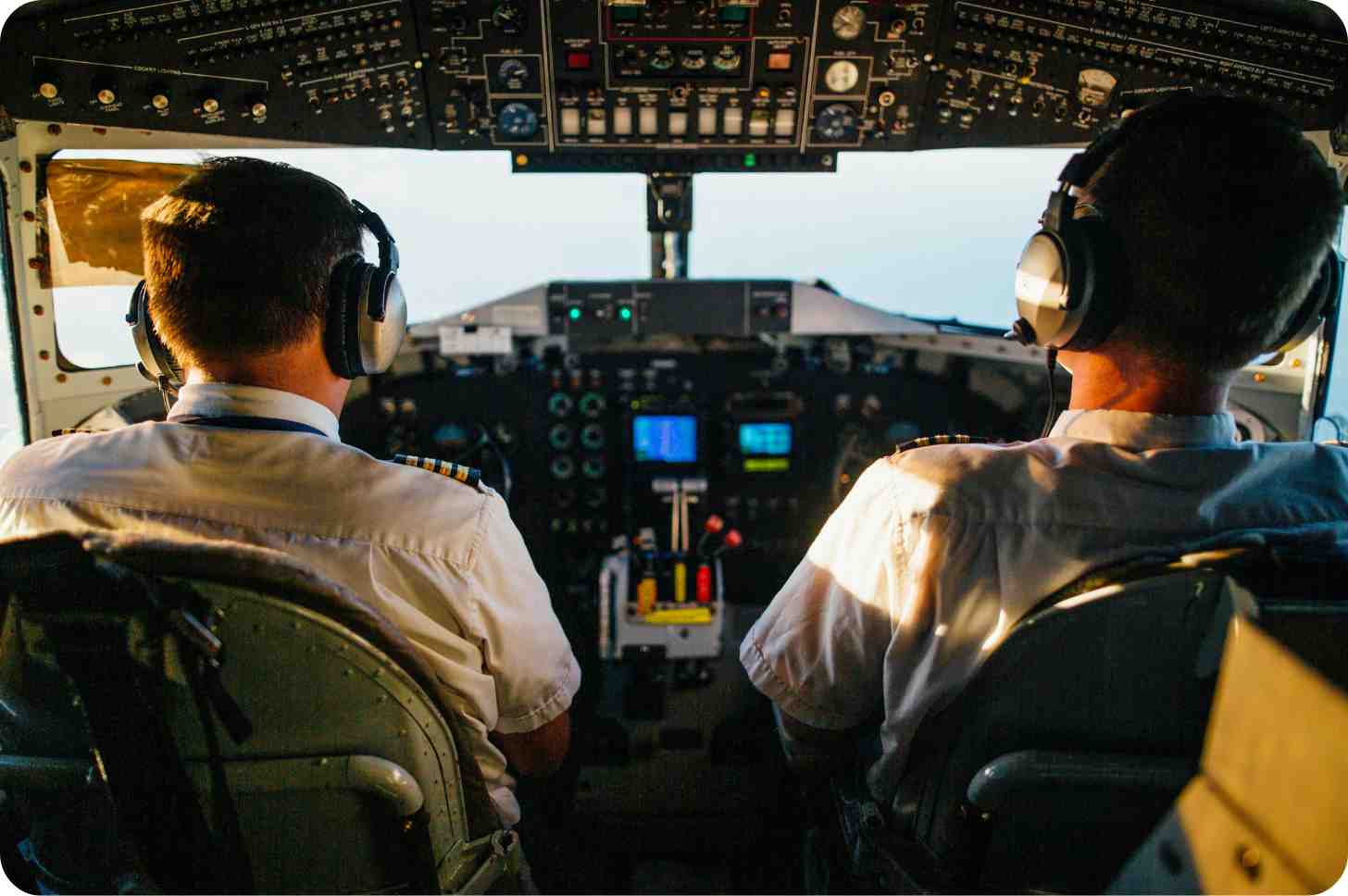 Hero image of a city skyline at night